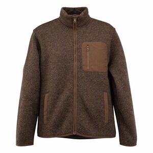 Old Navy Sherpa-Lined Fleece-Knit Jacket | Surface Brown | Men's Medium | NWOT